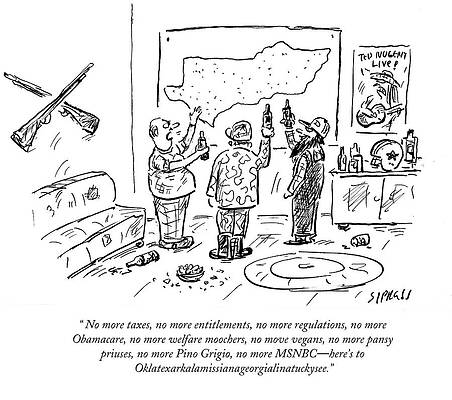 Vegan Drawing - Here's To Oklatexakalamissianageorgialinatuckysee by David Sipress