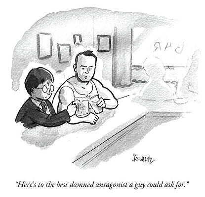 A Toast with an Unexpected Companion Wall Art