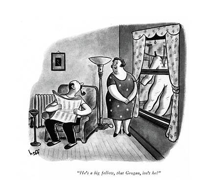 Underwear Drawing - He's A Big Fellow by Sydney Hoff