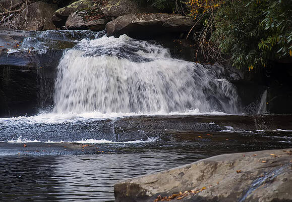 North Carolina Wall Art featuring the photograph Hidden Fall On The Horse Pasture River 3 by Flees Photos