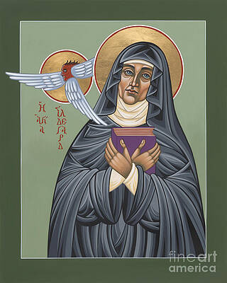 St. Hildegard of Bingen Icon Wall Art