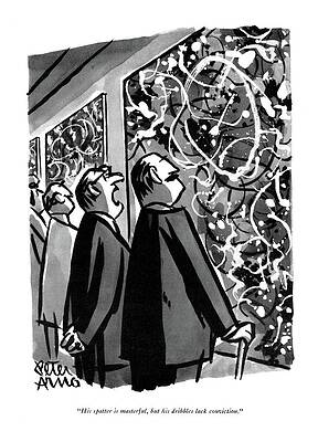 Art Critics Observing a Canvas Wall Art