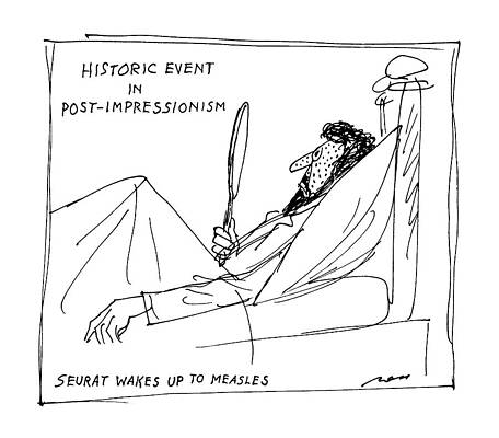 Historic Drawing - Historic Post Impressionism: 
Seurat Wakes by Al Ross