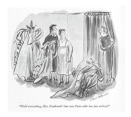 Europe Drawing - Hold Everything by Helen E Hokinson