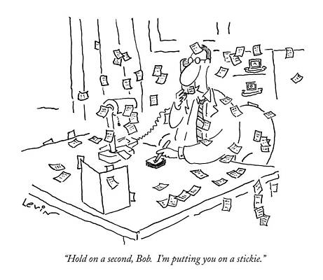 Invention Drawing - Hold On A Second by Arnie Levin