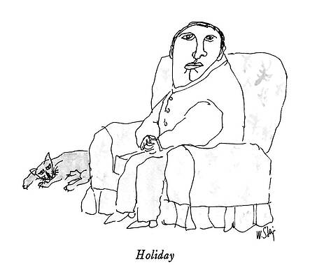 Rest Drawing - Holiday by William Steig
