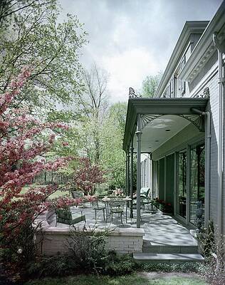 Charming Garden Patio Scene Photograph