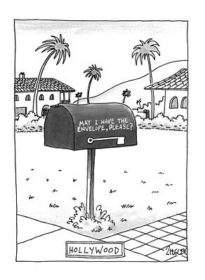 Hollywood Wall Art featuring the drawing Hollywood by Jack Ziegler