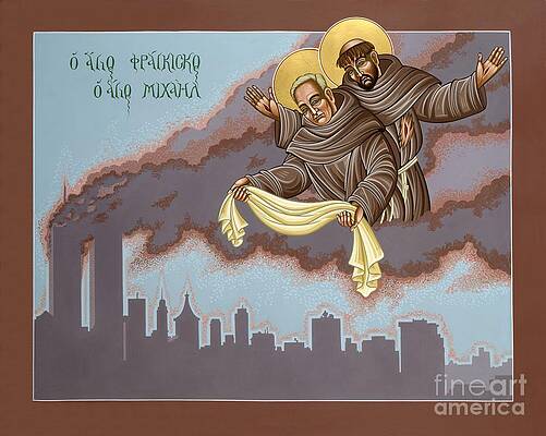Saints Mychal Judge and Francis Wall Art