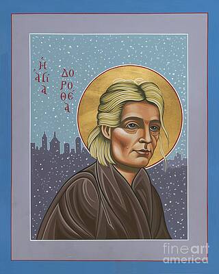 Dorothy Day Sacred Icon Portrait Wall Art