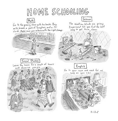 Teacher Drawing - 'home Schooling' by Roz Chast