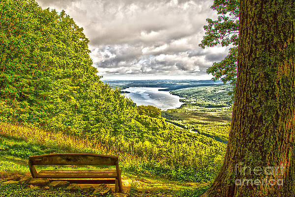 Finger Lake Photograph - Honeoye Lake Overlook by William Norton
