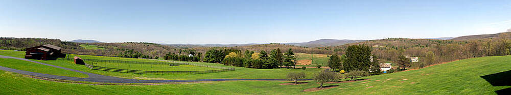 Color Photograph - Horse Barn In The Spring by Crystal Wightman
