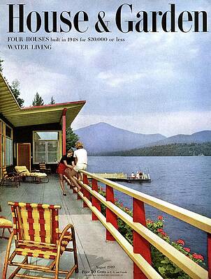Lakeside Retreat in the 1940s Photograph