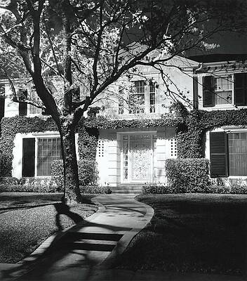 Illuminate Photograph - House And Garden At Night by William Grigsby