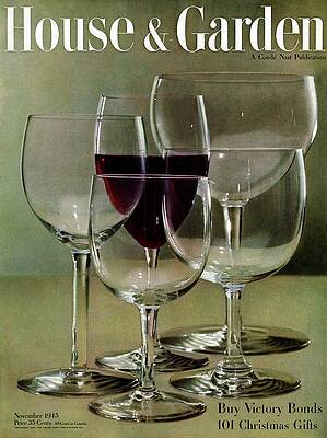 Wine Glass Wall Art featuring the photograph House And Garden Cover by Haanel Cassidy