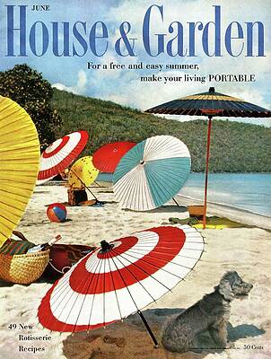 Vintage Beach Day Scene Wall Art