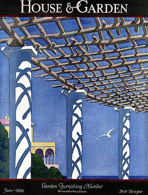 Seagull Wall Art featuring the photograph House And Garden Garden Furnishing Number Cover by Andre E.  Marty