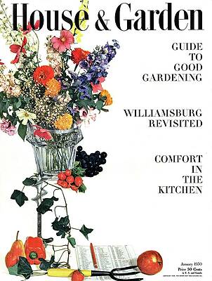 Wall Art featuring the photograph House And Garden Guide To Good Gardening Cover by Herbert Matter