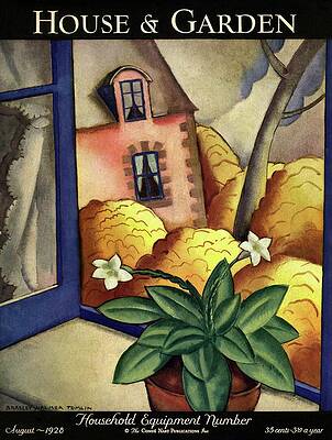 Watercolor Wall Art featuring the photograph House And Garden Household Equipment Number Cover by Bradley Walker Tomlin