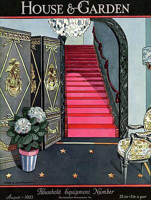 Staircase Photograph - House And Garden Household Equipment Number Cover by Joseph B. Platt