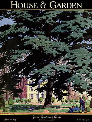 Growth Wall Art featuring the photograph House And Garden Spring Gardening Guide Cover by Pierre Brissaud