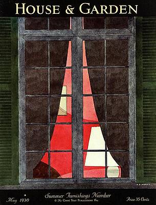 Watercolor Wall Art featuring the photograph House And Garden Summer Furnishings Number Cover by Andre E.  Marty