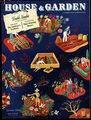 Organic Wall Art featuring the photograph House And Garden The Gardener's Yearbook Cover by Ilonka Karasz