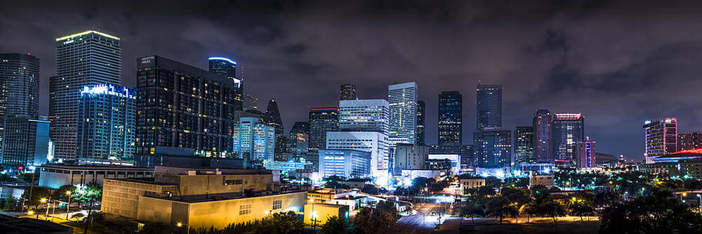 America Photograph - Houston City Lights by David Morefield