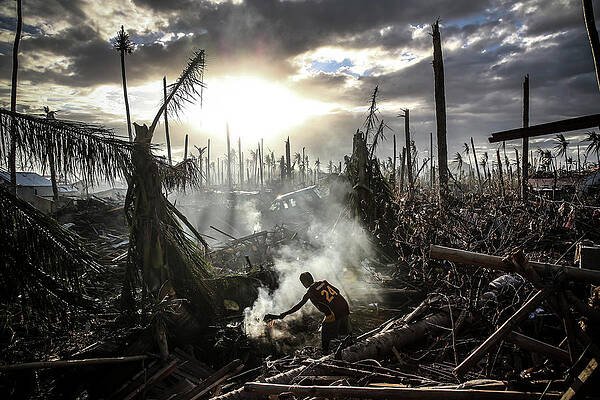 Wall Art featuring the photograph Humanitarian Efforts Continue Following by Dan Kitwood