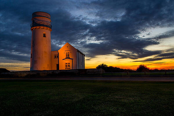 Sky Photograph - Hunstanton Lighthouse by Andrew Lalchan