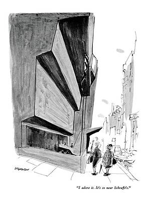 Architectural Satire in the City Wall Art