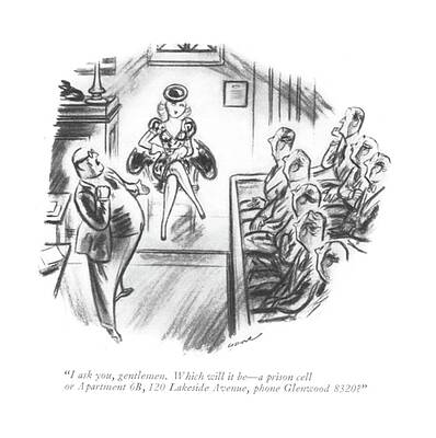 Attractive Drawing - I Ask You, Gentlemen by Leonard Dove