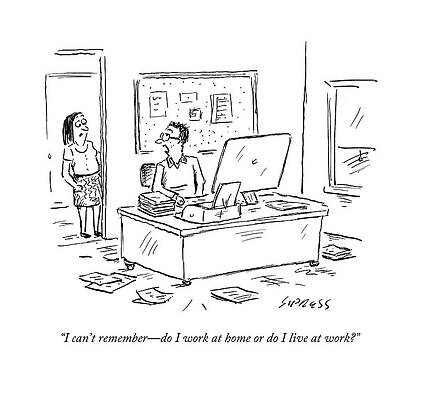 Humorous Office Cartoon Wall Art