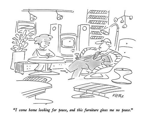 Peace Drawing - I Come Home Looking For Peace by Dean Vietor