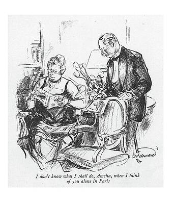 Europe Drawing - I Don't Know What I Shall Do by Oscar Howard