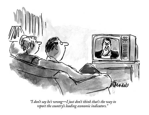 Nose Drawing - I Don't Say He's Wrong - I Just Don't Think by Frank Modell