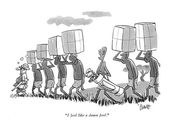 Native Drawing - I Feel Like A Damn Fool by Claude Smith