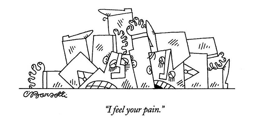 Pain Drawing - I Feel Your Pain by Charles Barsotti