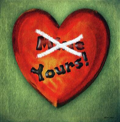Wall Art featuring the painting I Gave You My Heart by Jeffrey Kolker