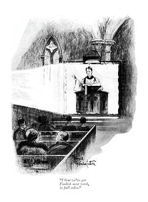 Prayer Drawing - Fosdick Next Week by Bruce Bairnsfather