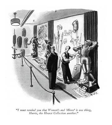 Display Wall Art featuring the drawing The Hearst Collection by Robert J Day