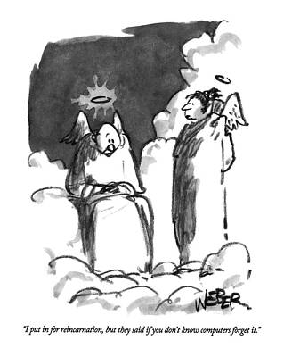 Computer Drawing - I Put In For Reincarnation by Robert Weber