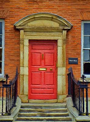 Wall Art featuring the painting I See A Red Door by Jeffrey Kolker