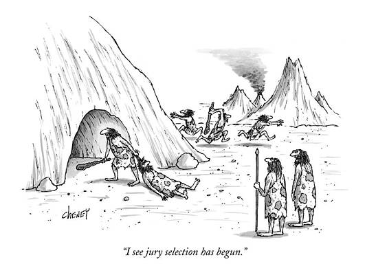 Cave People Jury Selection Print