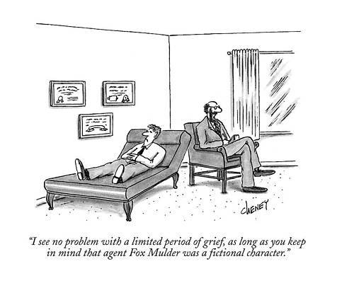 Limit Drawing - I See No Problem With A Limited Period Of Grief by Tom Cheney