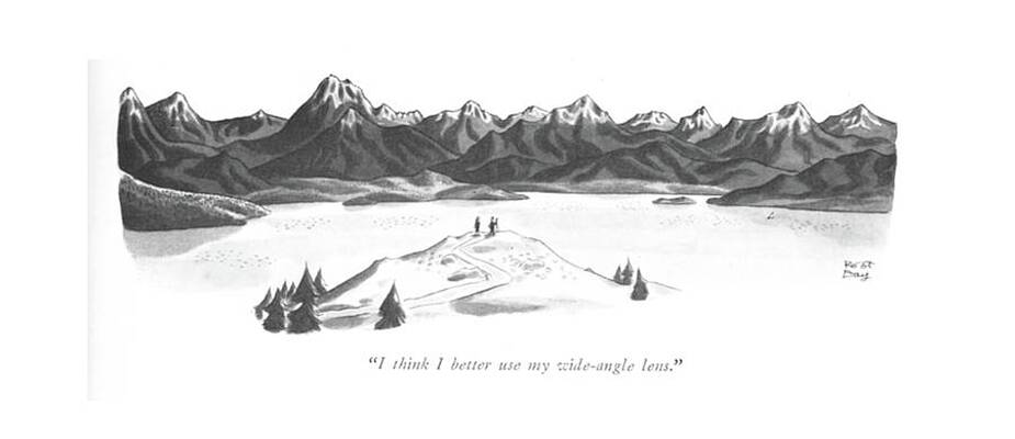 Natural Drawing - I Think I Better Use My Wide-angle Lens by Robert J. Day