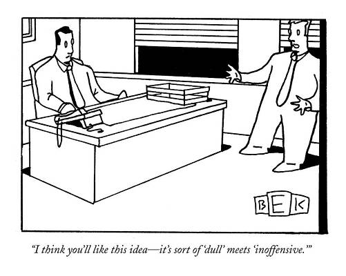 Hollywood Wall Art featuring the drawing I Think You'll Like This Idea - It's Sort by Bruce Eric Kaplan