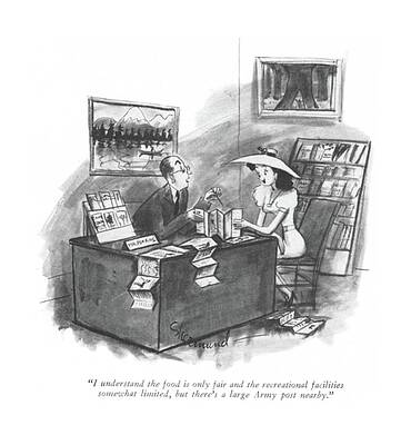 Limit Drawing - I Understand The Food Is Only Fair by Barbara Shermund