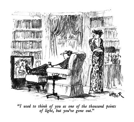 Watching Drawing - I Used To Think Of You As One Of The Thousand by Robert Weber